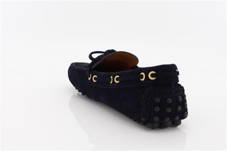 Car Shoe, mocassini con gommini, in pelle scamosciata blu