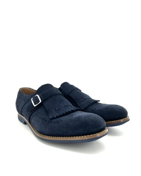 Church's Shanghai suede blu chiaro
