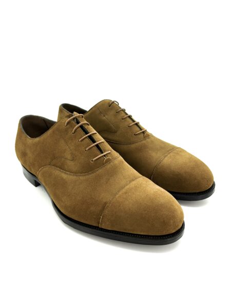 Edward Green scarpe allacciate uomo, in pelle scamosciata marroncino