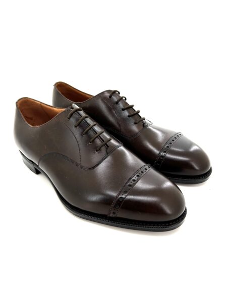 Edward Green scarpe allacciate uomo, in pelle testa di moro anticata